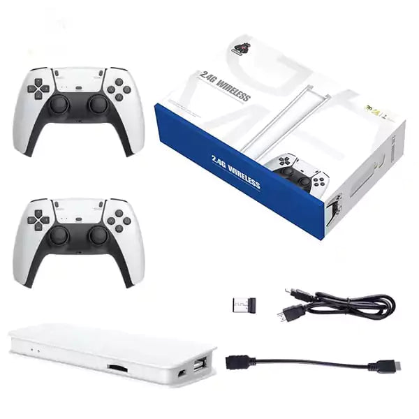 New 4K Plug & Play Game Stick with Two Advanced Wireless Controllers & 20000+ Built-in Games M15