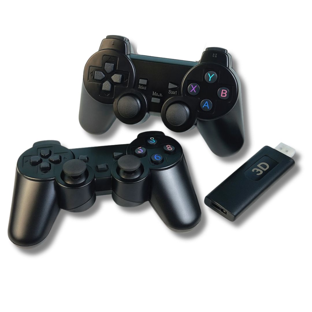 Premium 4K Gaming Stick with Two Wireless Controllers and 40,000+ Games | GTA, Tekken 5