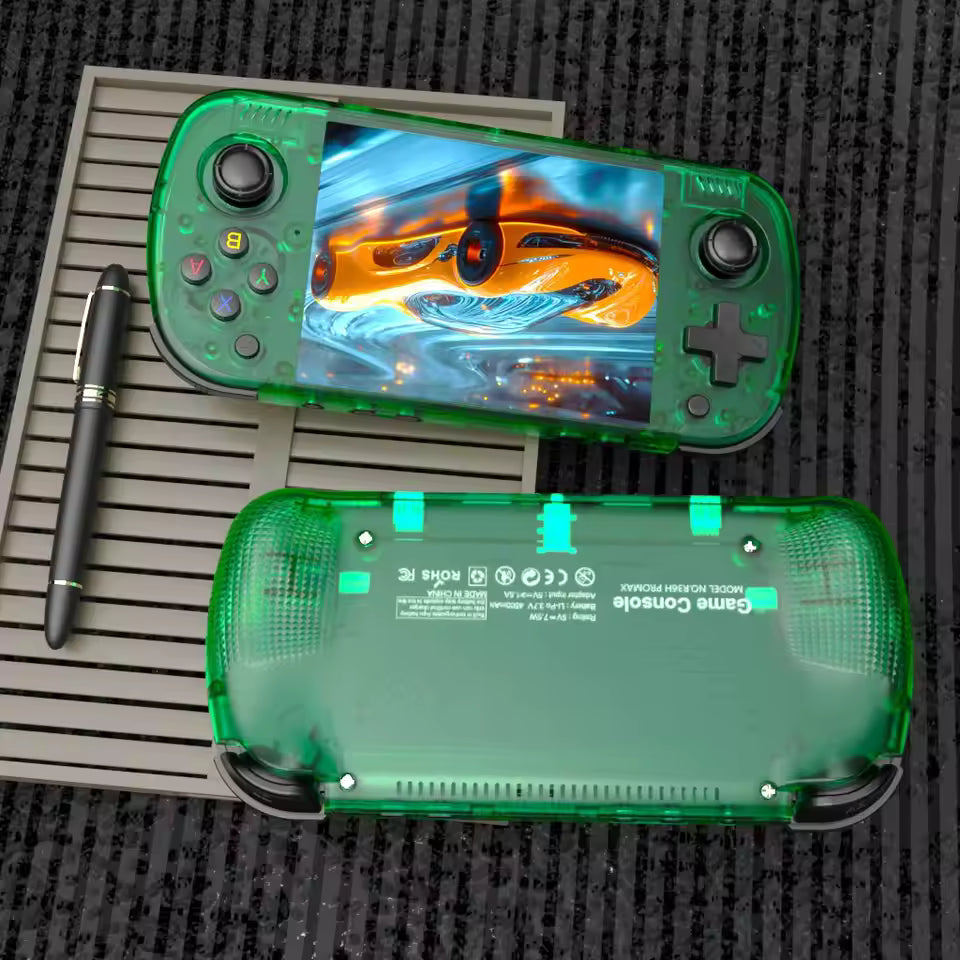 New R36H Pro Max Retro Handheld Console with Built-In WiFi and 4.2" Eye Protection HD IPS Screen, 18400+ Games