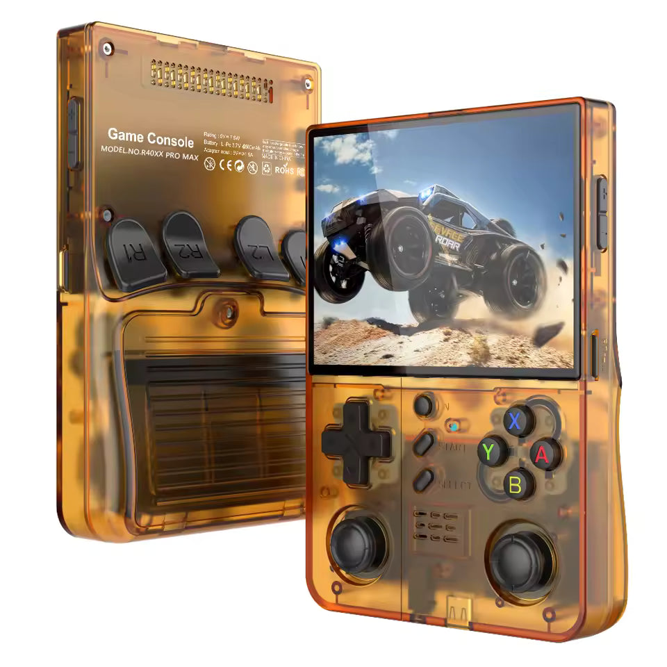 Retro R40XX PRO MAX Handheld with 4.2 Inch Eye Protection HD IPS Screen, 18400+ Games, Built-in Wi-Fi, 4500 mAh Battery