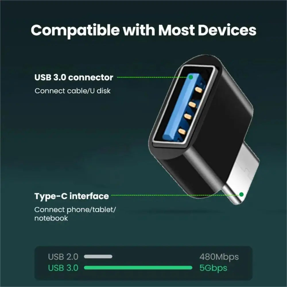 Mini Type C to USB Adapter 3.0 USB-C Male OTG A Female Data Connector