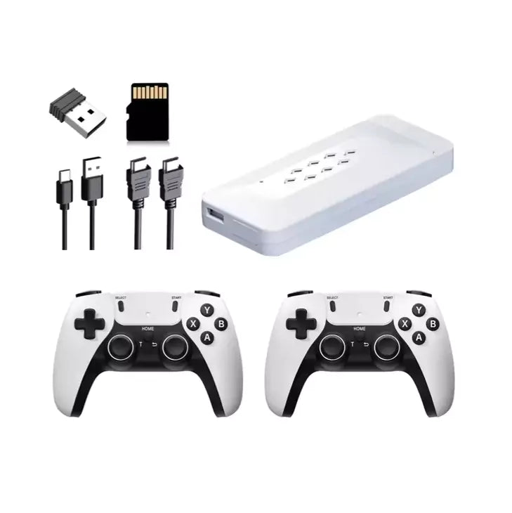 Advanced 4K Plug & Play Game Stick with Two Wireless Controllers with 38000+ Games Tekken 6 & GTA