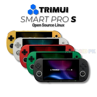 Trimui Smart Pro S Retro Handheld Console with 4.96” IPS Screen, A523 Processor & WiFi 6