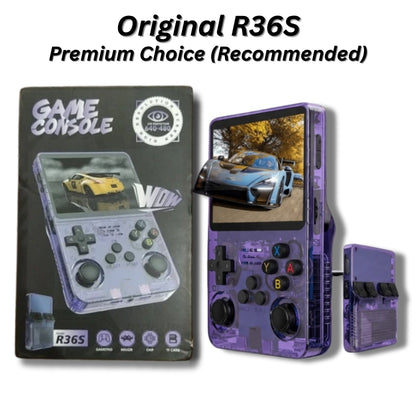 Original R36S Retro Pocket Handheld Console with Eye Protection HD IPS Screen, 20,000+ Games