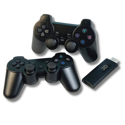 Premium 4K Gaming Stick with Two Wireless Controllers and 40,000+ Games | GTA, Tekken 5, Spiderman 2