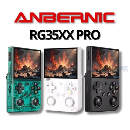 Anbernic RG 35XXPRO Retro Handheld Console with 3.5” IPS Screen, Dual Joysticks, 5,000+ Games