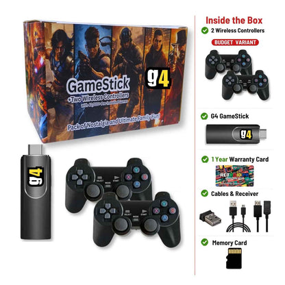 G4 Gaming Stick 4K – Four GTA Games, 40,000+ Games & 1 Year Warranty