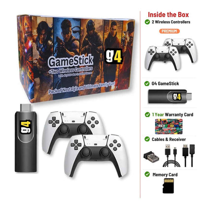 G4 Gaming Stick 4K – Four GTA Games, 40,000+ Games & 1 Year Warranty