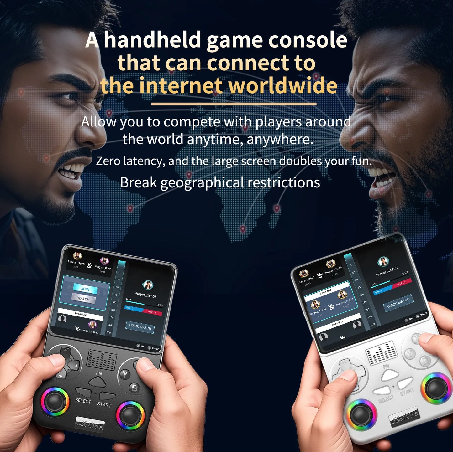 J36 Ultra WiFi Bluetooth retro handheld with Online Two Player