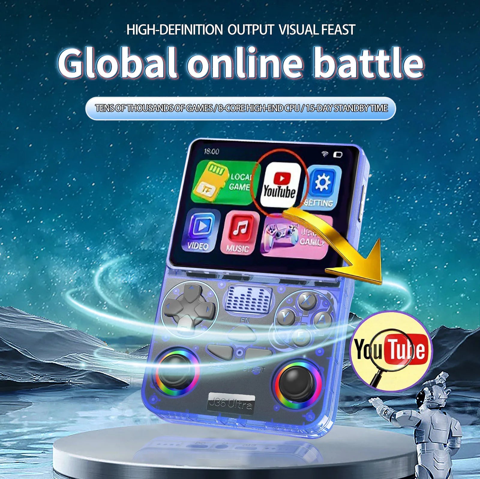 J36 Ultra Youtube retro handheld