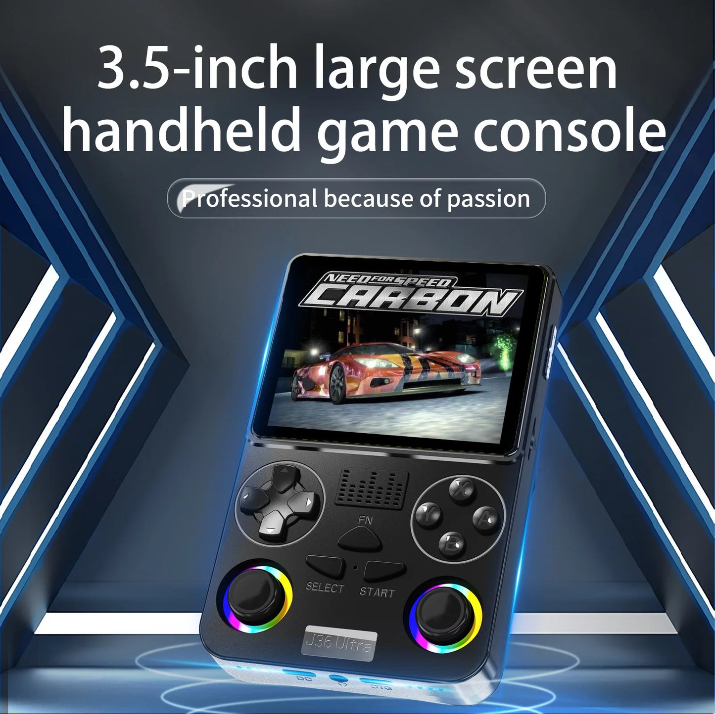 J36 Ultra handheld with 3.5 inch IPS screen