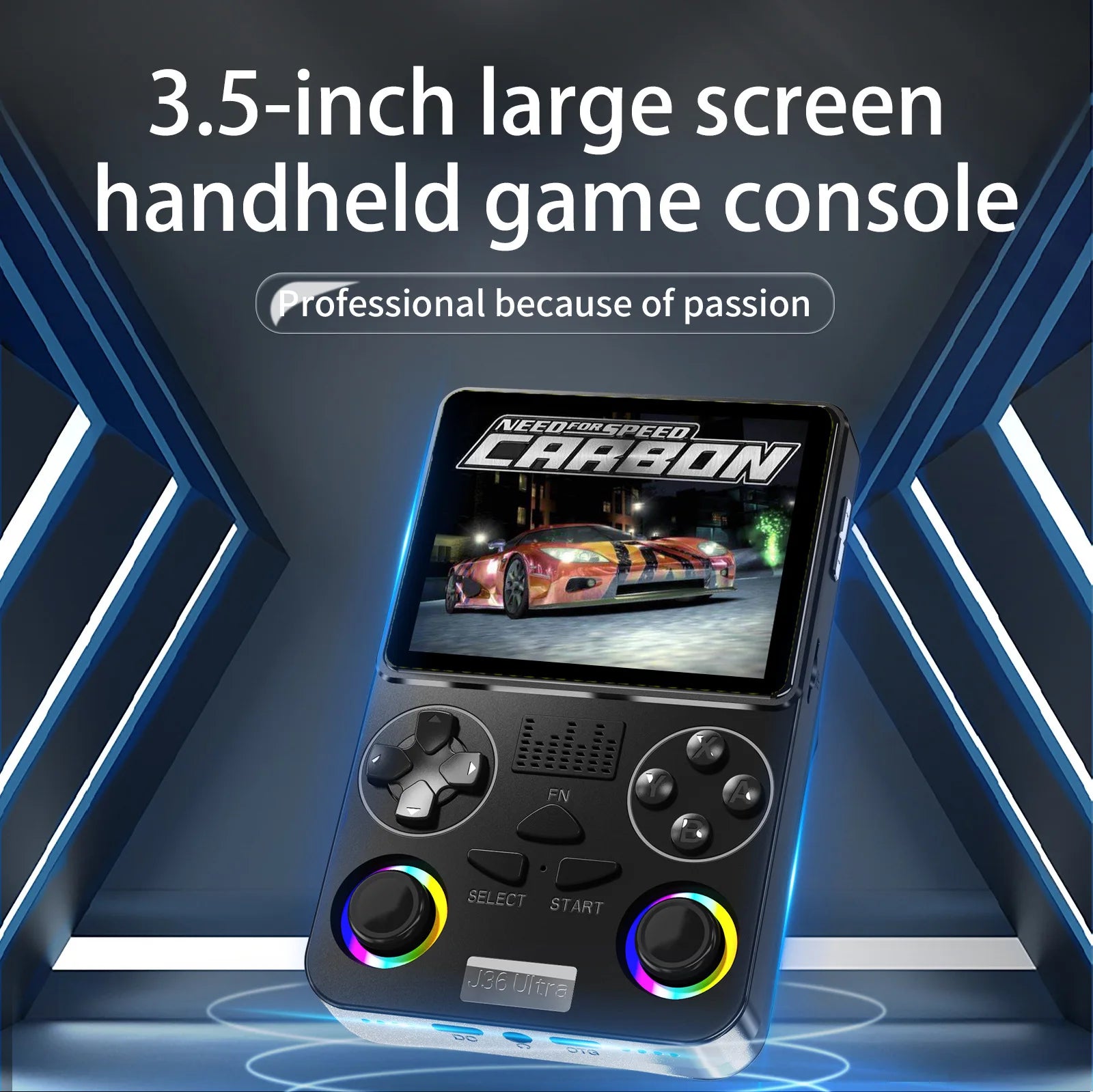 J36 Ultra handheld with 3.5 inch IPS screen