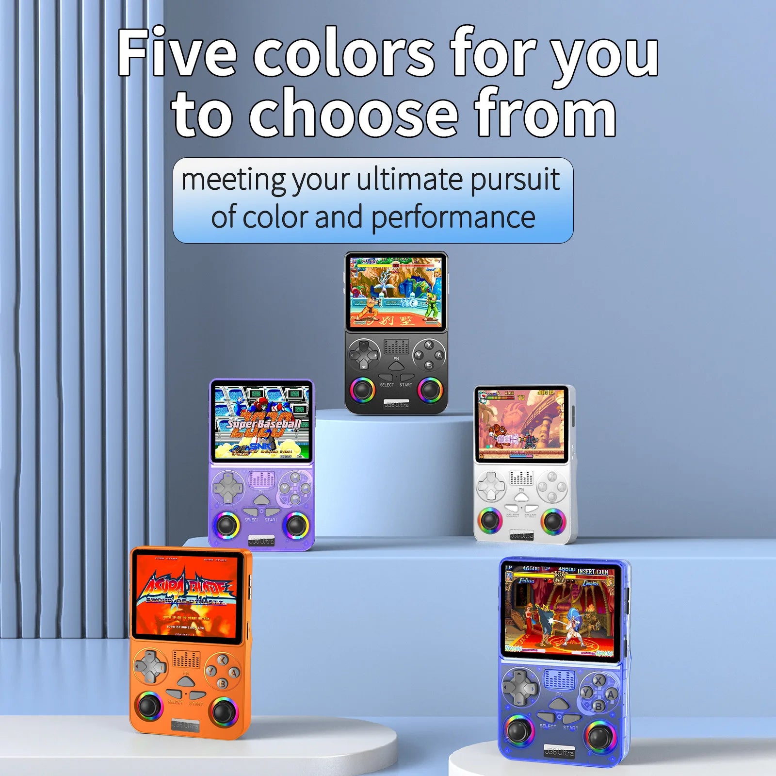 J36 Ultra handheld with RGB dual joysticks