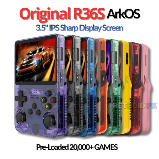Original R36S Retro Handheld Console in Pakistan – 20,000+ Games