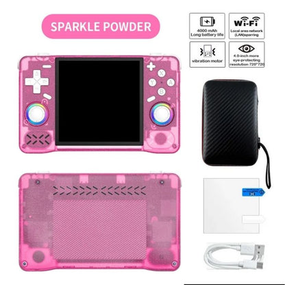 Retro Super MAX Handheld with 4 Inch Eye Protection HD IPS Screen, 18500+ Games, Built-in Wi-Fi & Vibration with Protection Case