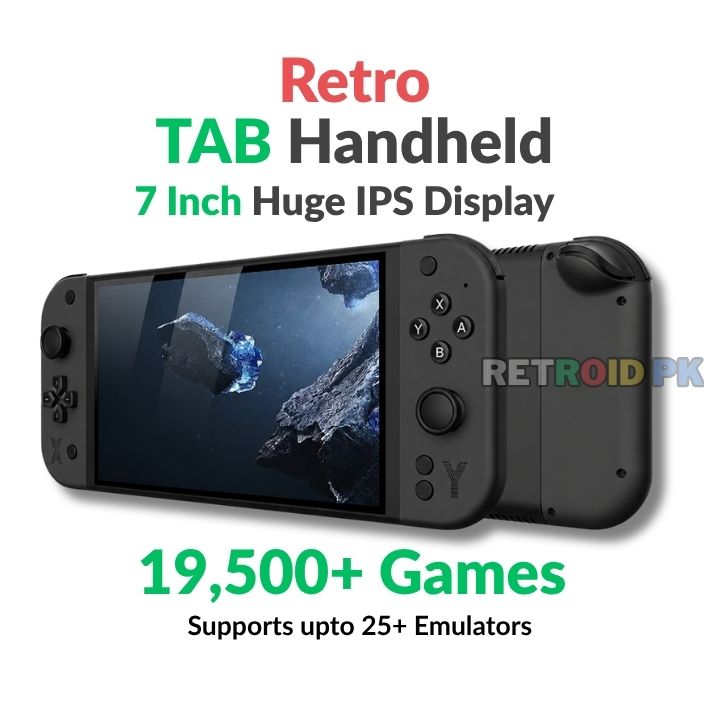 Retro TAB Handheld with 7 Inch HD Screen, 19500+ Games, Good RK3128 Chipset