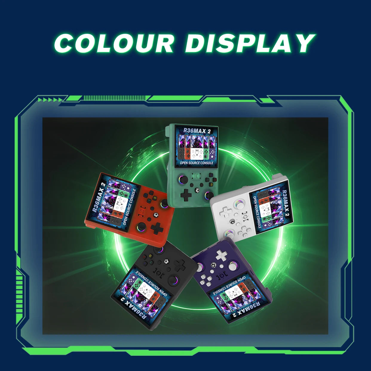 New R36 MAX2 XF45V Retro Handheld with 4.5 Inch Eye Protection HD IPS Screen, 18500+ Games, Built-in Wi-Fi & Vibration with Protection Case