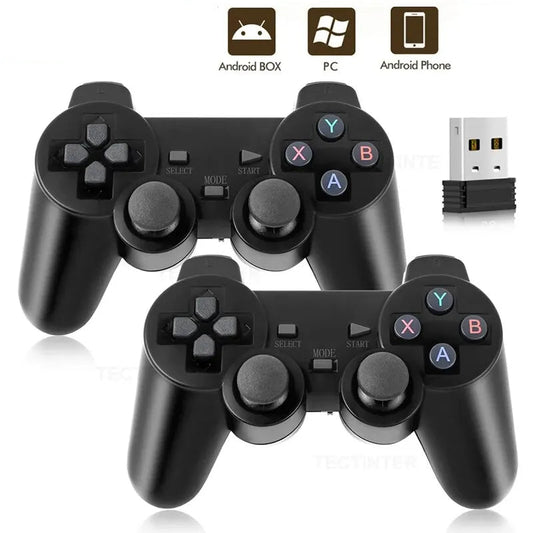 2.4G Bluetooth Wireless Gamepad Pair with USB Receiver for PC, Android TV, Android Box & Game Sticks