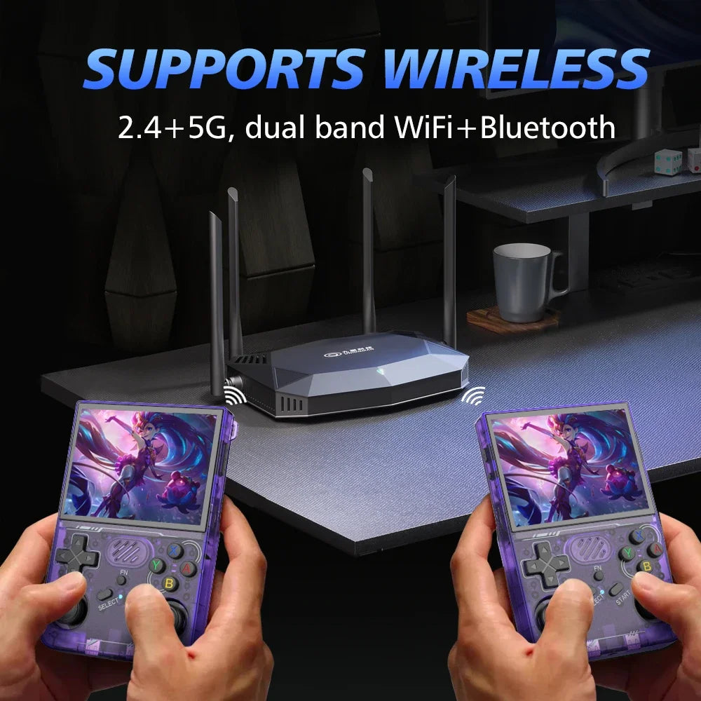R36XX Retro Pocket Handheld with built-in WiFi and 3.5" Eye Protection HD IPS Screen, 15,600+ Games
