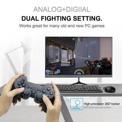 2.4G Bluetooth Wireless Gamepad Pair with USB Receiver for PC, Android TV, Android Box & Game Sticks