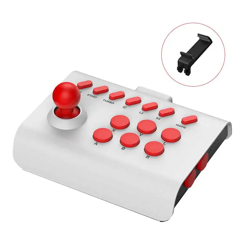 Red White Wireless Arcade Fighting Stick Controller in Pakistan