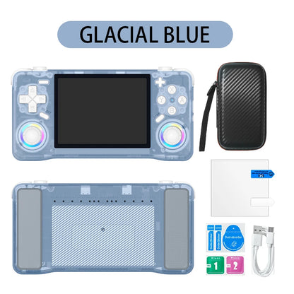 Retro Super Handheld with 3.5 Inch Eye Protection HD IPS Screen, 18500+ Games, Built-in Wi-Fi & Vibration with Protection Case