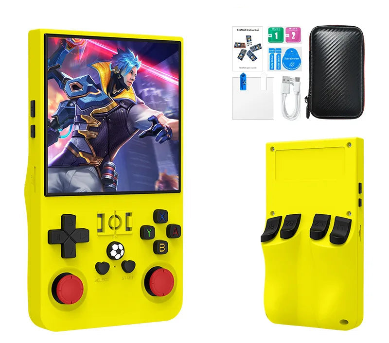 Retro MAX Handheld Console with 4.0 Inch Eye Protection HD IPS Screen, 18000+ Games and Protection Case