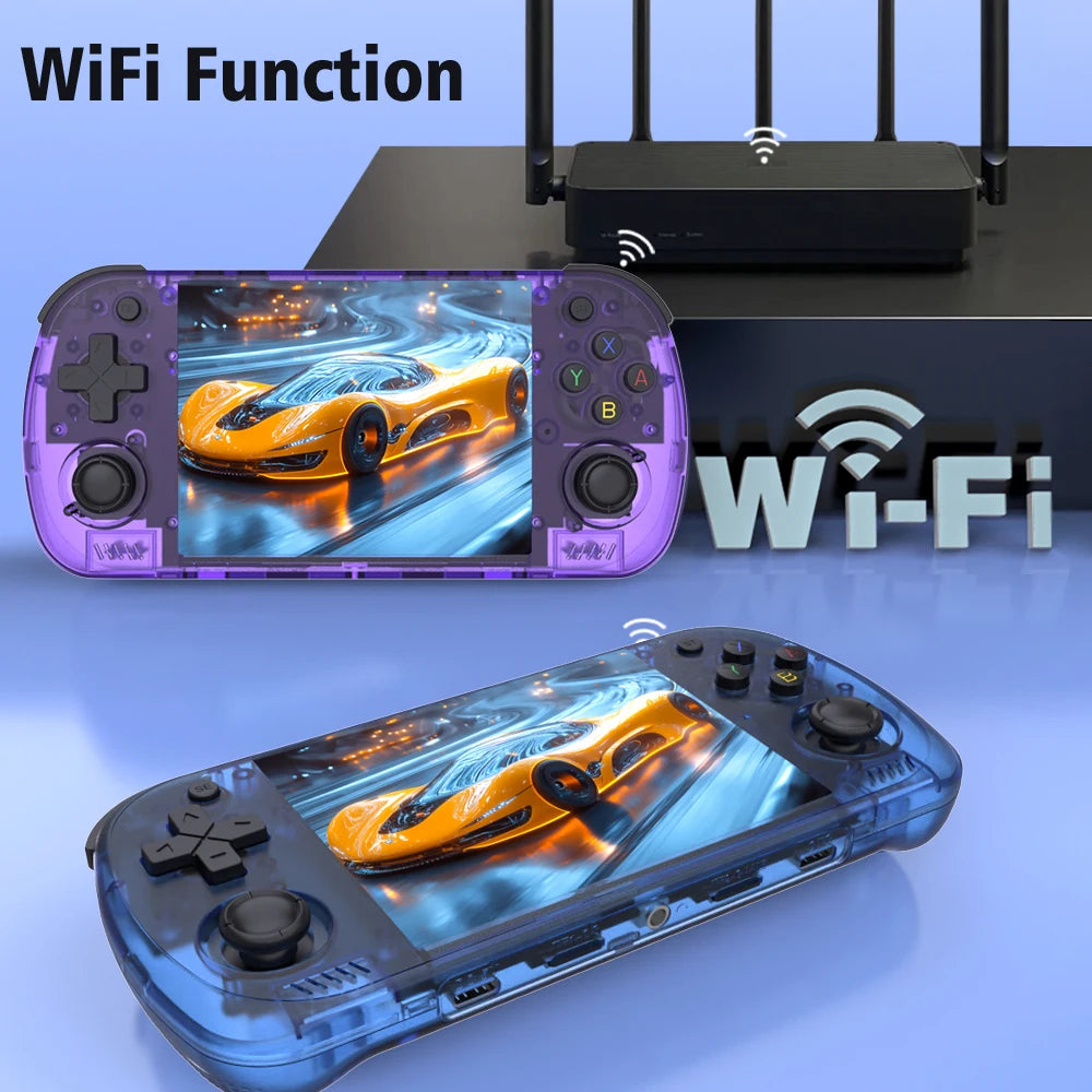 New R36H Pro Max Retro Handheld Console with Built-In WiFi and 4.2" Eye Protection HD IPS Screen, 18400+ Games
