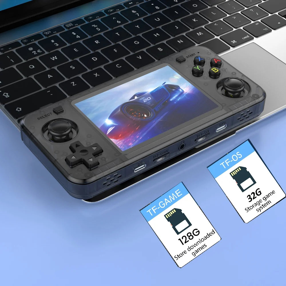 New R36H Retro Handheld Console with 3.5Inch IPS Screen, 10000+ Games