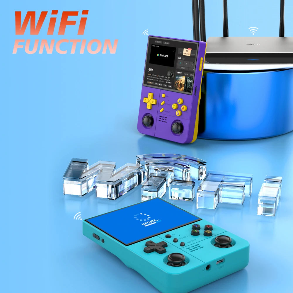 Retro R40XX PRO MAX Handheld with 4.2 Inch Eye Protection HD IPS Screen, 18400+ Games, Built-in Wi-Fi, 4500 mAh Battery