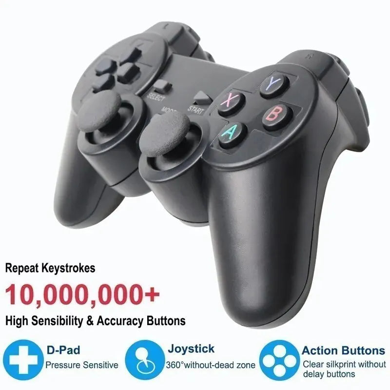2.4G Bluetooth Wireless Gamepad Pair with USB Receiver for PC, Android TV, Android Box & Game Sticks