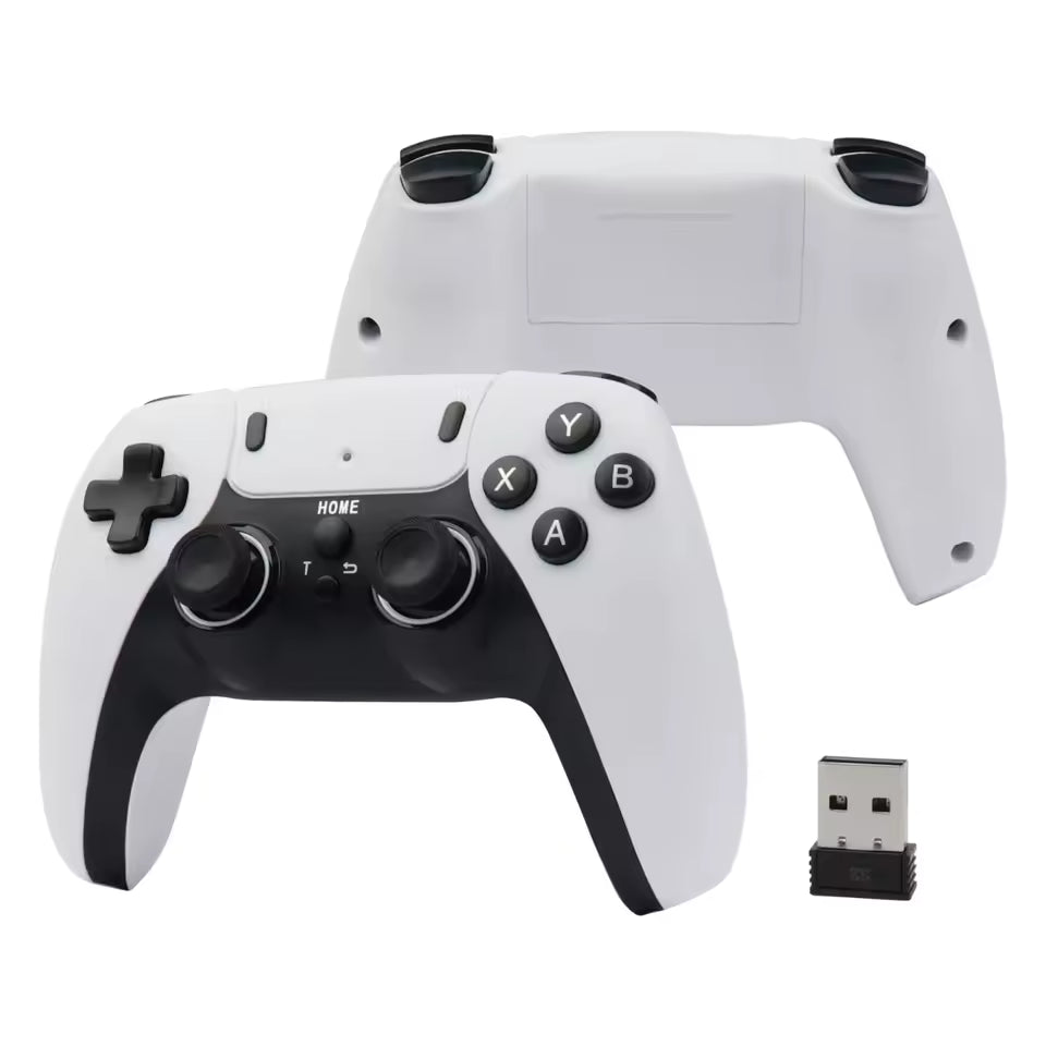Premium 2.4G Bluetooth Wireless Gamepad Pair with USB Receiver for PC, Android TV, Android Box & Game Sticks