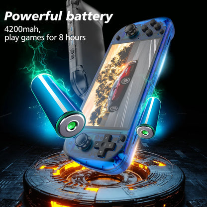 Retro R50S Handheld Console with Built-in WiFi, BIG 5.1 Inch Eye Protection IPS Screen, 20000+ Games