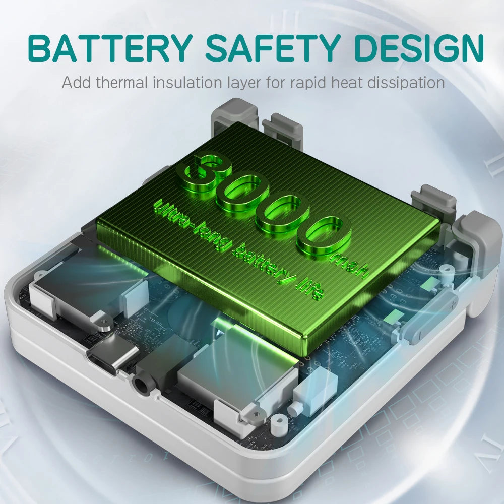 Miyoo Flip V2 retro handheld with 3000mAh battery