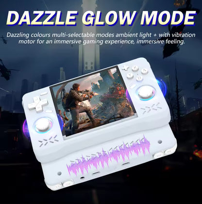 Retro Super MAX Handheld with 4 Inch Eye Protection HD IPS Screen, 18500+ Games, Built-in Wi-Fi & Vibration with Protection Case