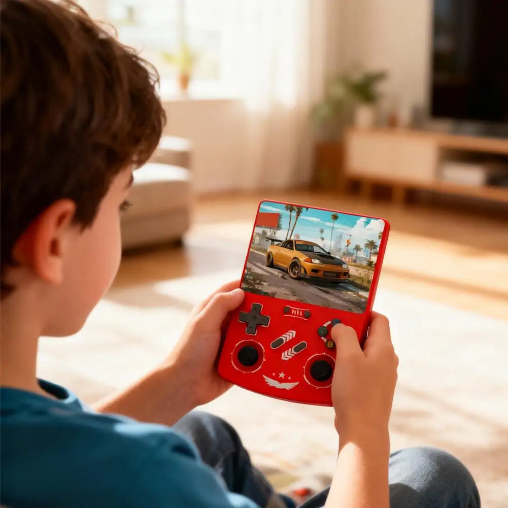 Retro R40XX Handheld with 4.2 Inch Eye Protection HD IPS Screen, 18400+ Games, Built-in Wi-Fi