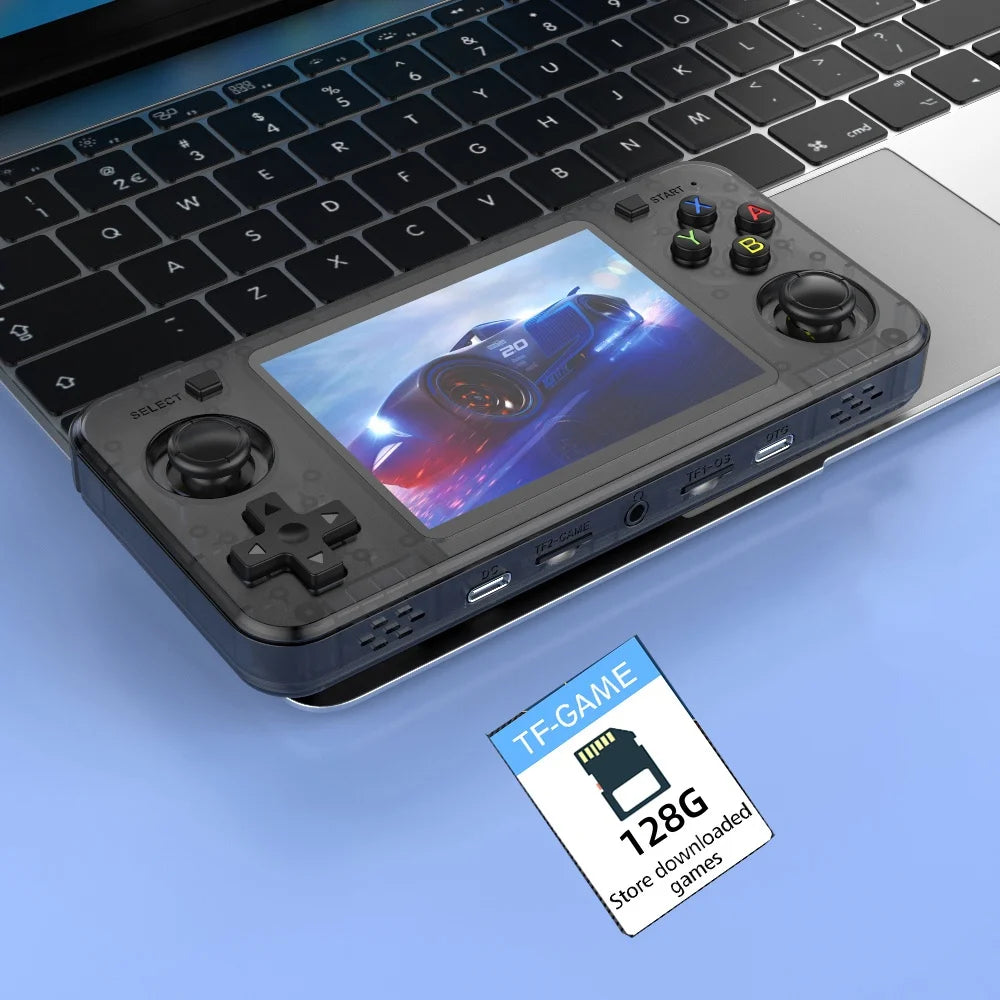 New R36H Retro Handheld Console with 3.5Inch IPS Screen, 10000+ Games