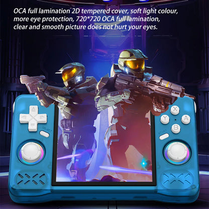 Retro Super MAX Handheld with 4 Inch Eye Protection HD IPS Screen, 18500+ Games, Built-in Wi-Fi & Vibration with Protection Case