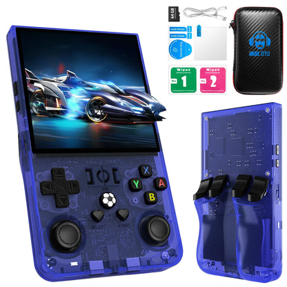 Retro MAX Handheld Console with 4.0 Inch Eye Protection HD IPS Screen, 18000+ Games and Protection Case
