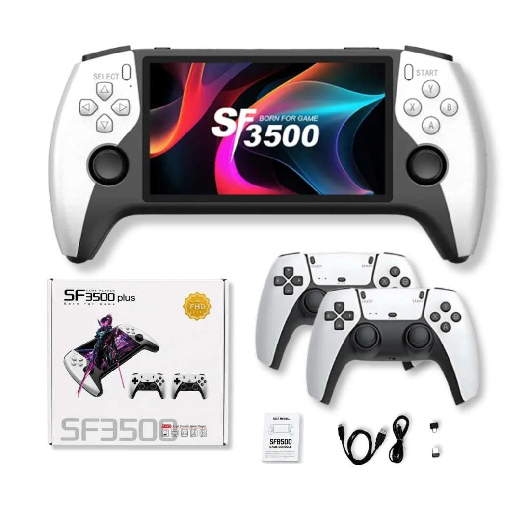 SF3500 Plus handheld with two wireless controllers