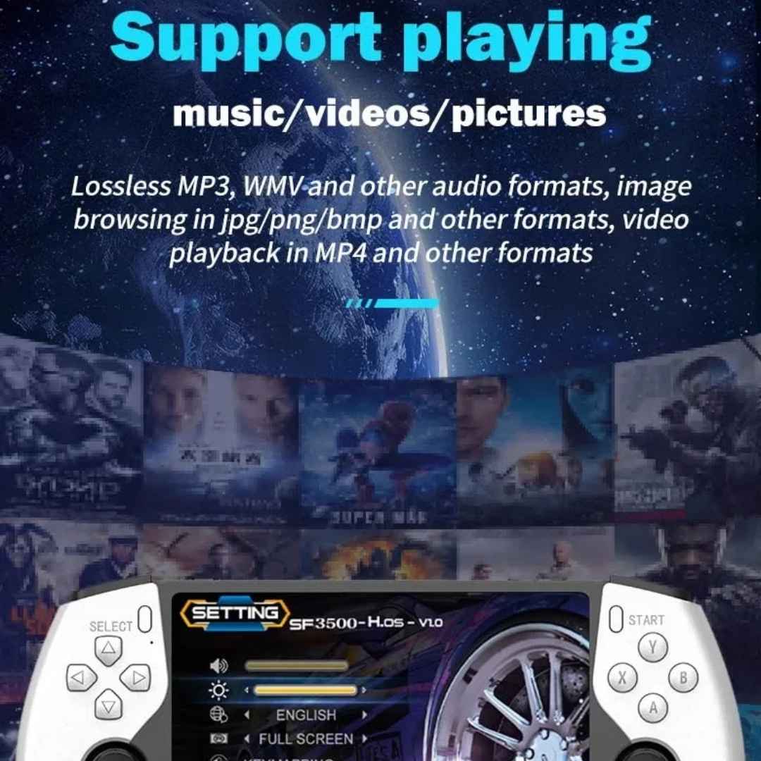 SF3500 Plus handheld for kids and TV gaming
