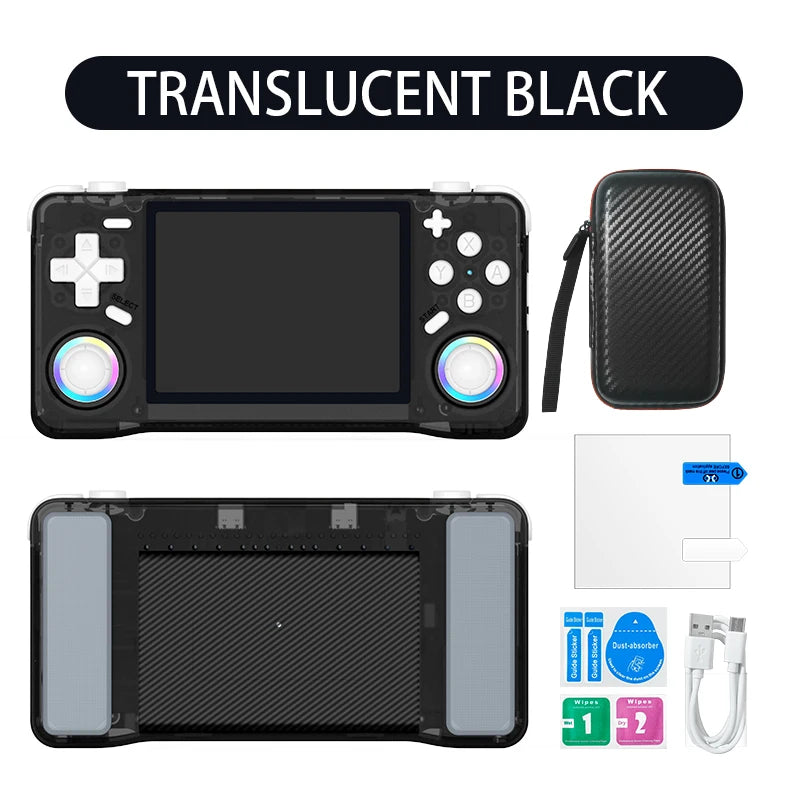 Retro Super Handheld with 3.5 Inch Eye Protection HD IPS Screen, 18500+ Games, Built-in Wi-Fi & Vibration with Protection Case