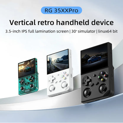 Anbernic RG 35XXPRO Retro Handheld Console with 3.5” IPS Screen, Dual Joysticks, 5,000+ Games