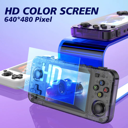 New R36H Retro Handheld Console with 3.5Inch IPS Screen, 10000+ Games