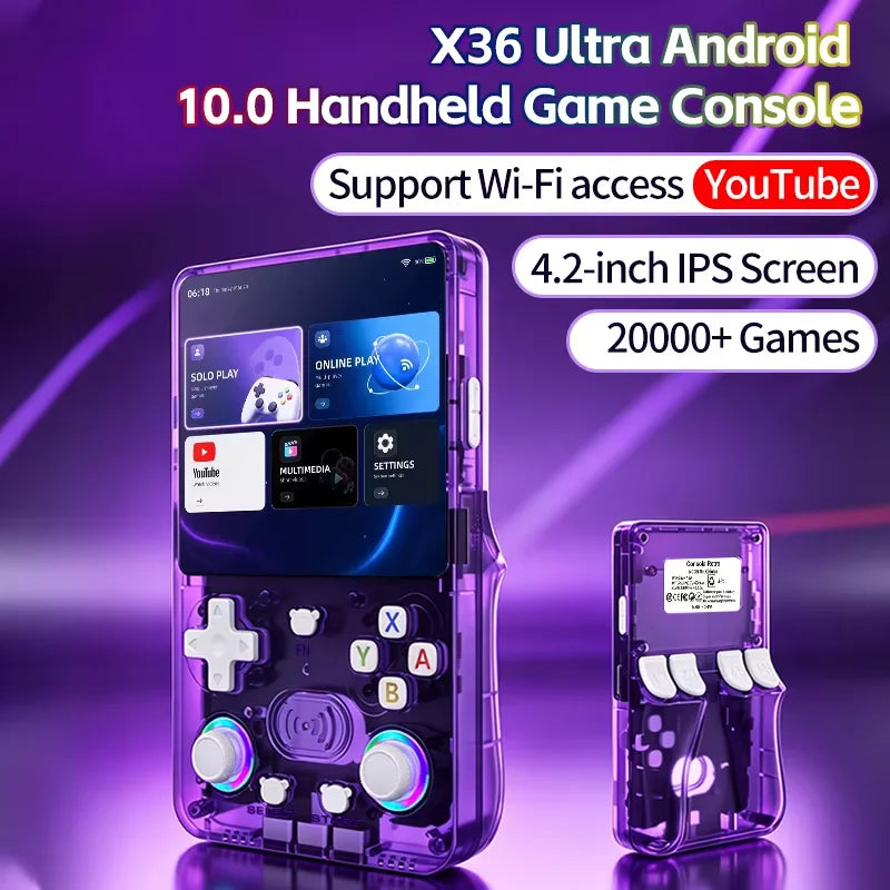 X36 Ultra 4.2” WiFi Retro Handheld with Facebook, YouTube & TikTok