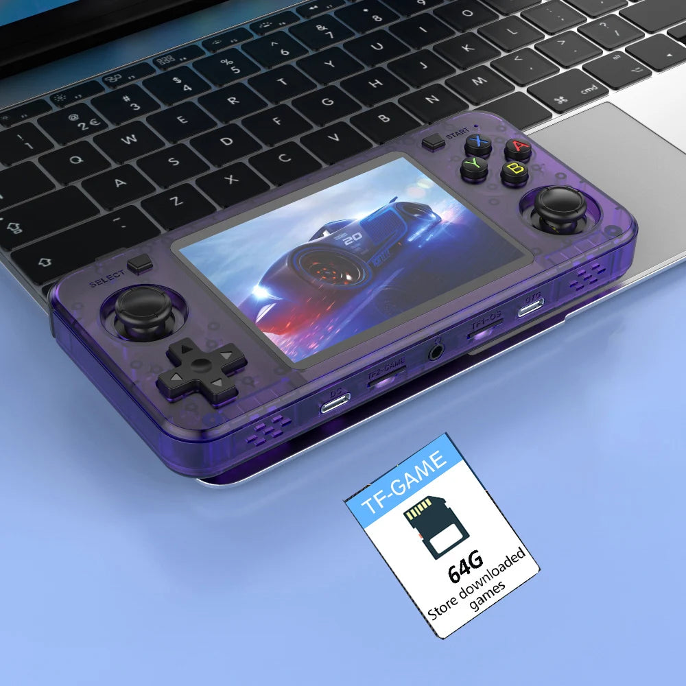 New R36H Retro Handheld Console with 3.5Inch IPS Screen, 10000+ Games