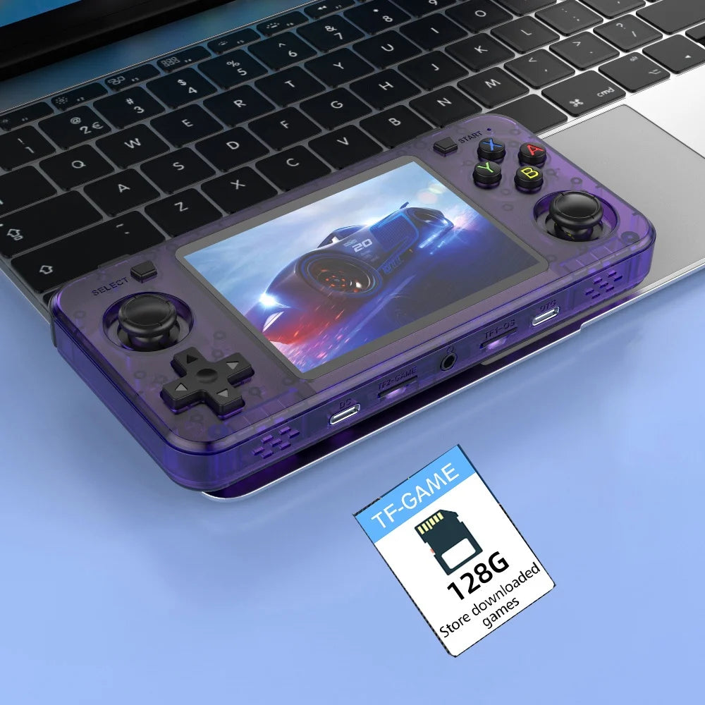 New R36H Retro Handheld Console with 3.5Inch IPS Screen, 10000+ Games