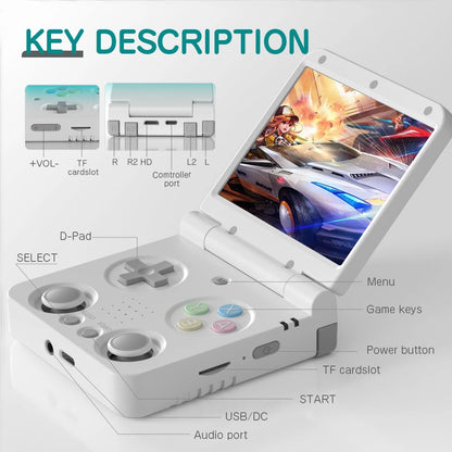 Miyoo Flip V2 foldable retro gaming console