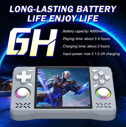 Retro Super MAX Handheld with 4 Inch Eye Protection HD IPS Screen, 18500+ Games, Built-in Wi-Fi & Vibration with Protection Case