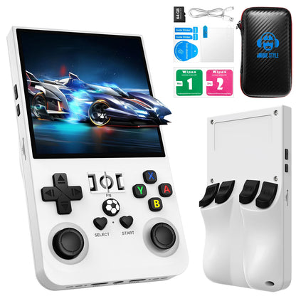 Retro MAX Handheld Console with 4.0 Inch Eye Protection HD IPS Screen, 18000+ Games and Protection Case